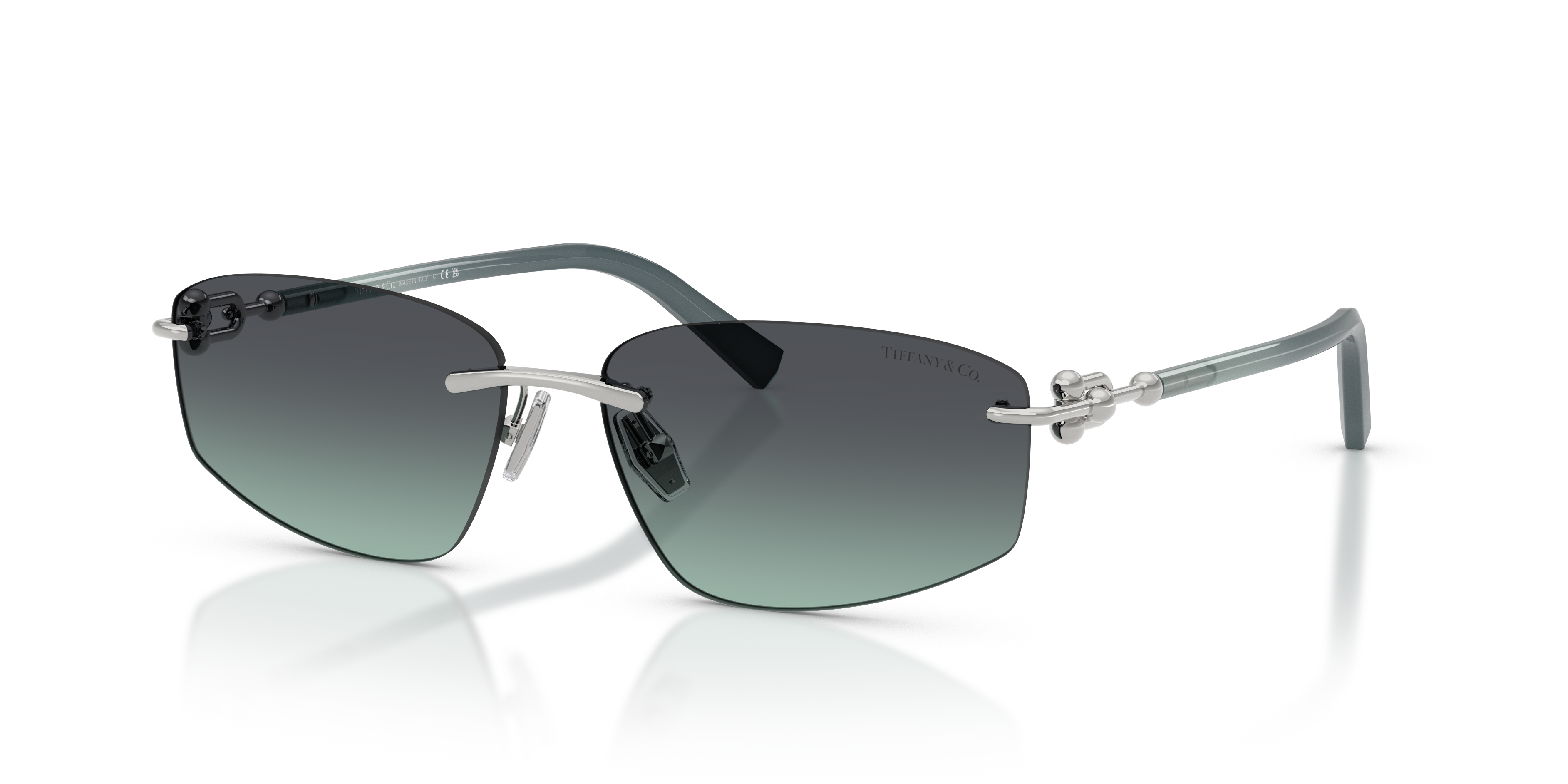 Tiffany & Co. TF3114 L (59 - 15) with Blue lenses and Silver frame