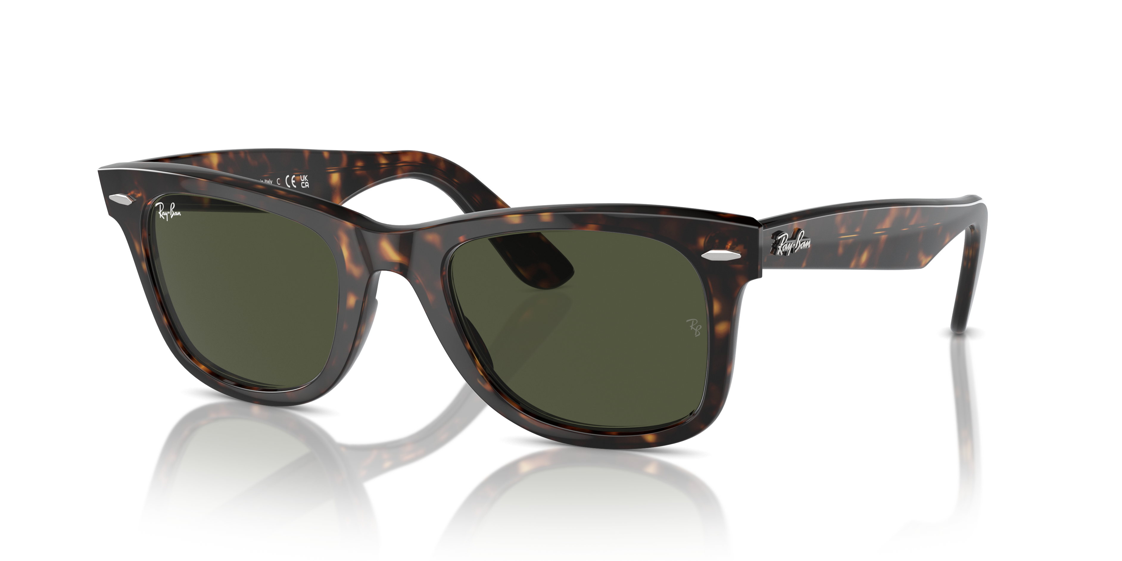 Ray-Ban Original Wayfarer Classic L (50 - 22) with Green lenses