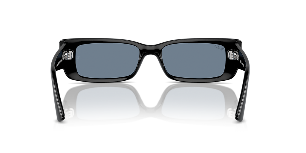 Ray-Ban Teru ブラック スクエア サングラス 54 Ray-Ban Teru M (54 - 17) with Blue lenses and Black frame