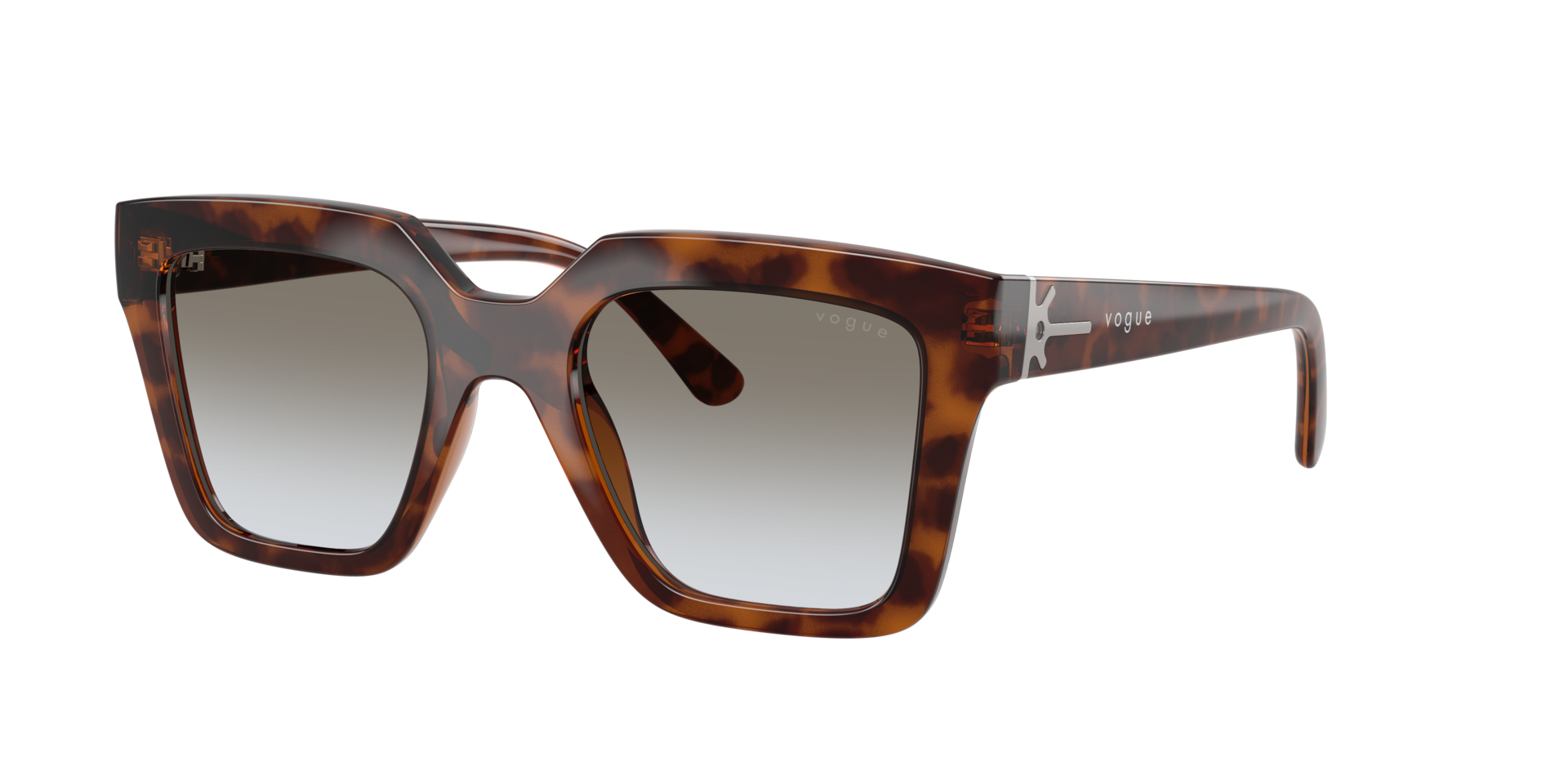 Vogue Eyewear Grey Woman Vo5690s 23868G Sunglasses Nylon Brown Squared Normal Nuanced - Image 2