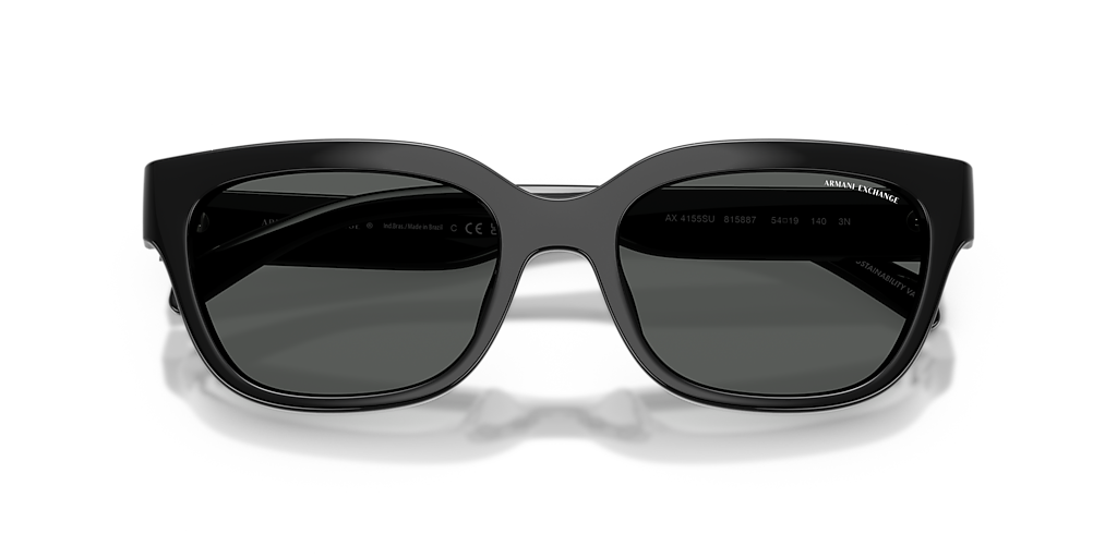 Armani Exchange AX4155SU M (54 - 19) with Grey lenses and Black