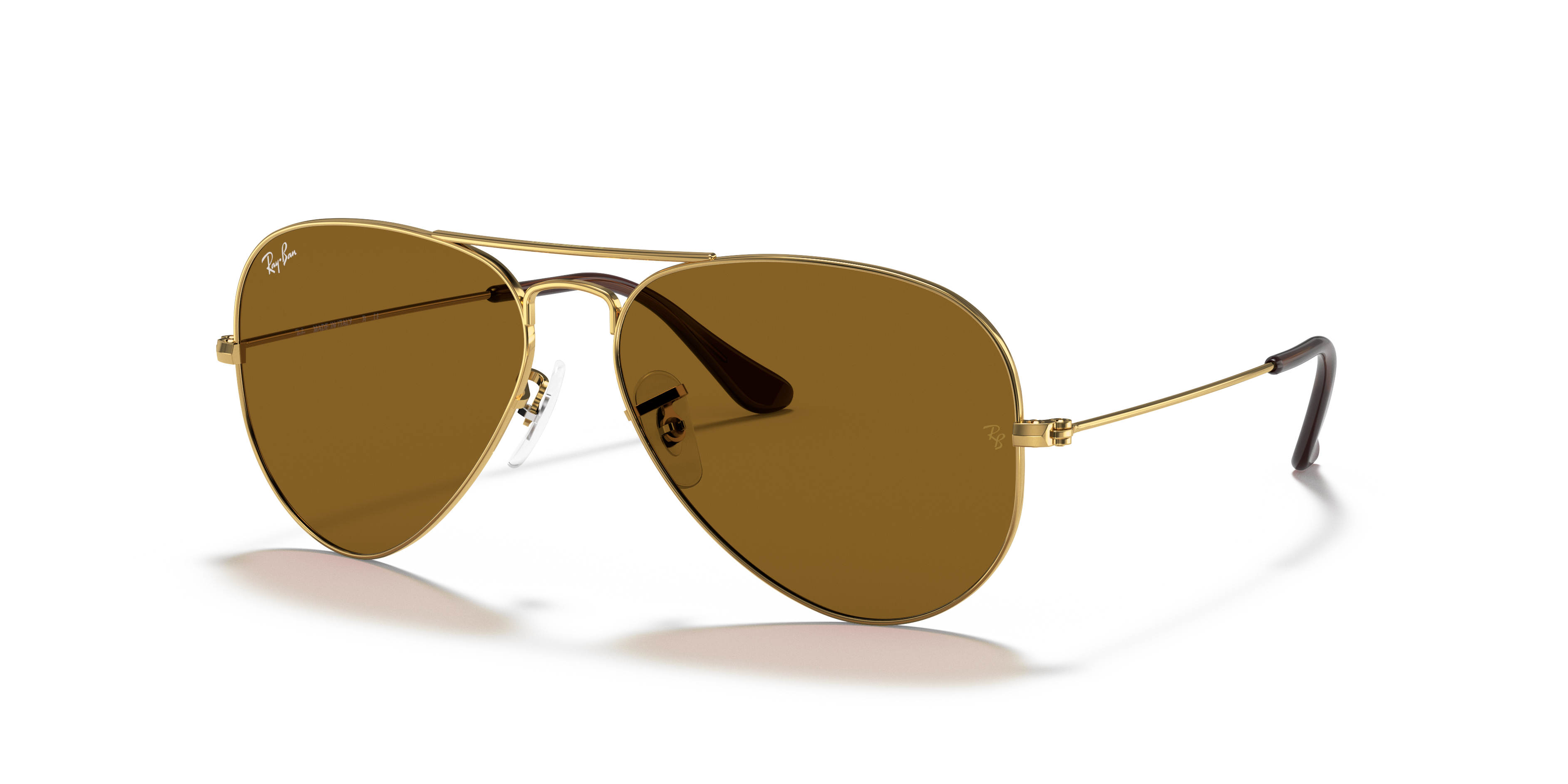 Ray-Ban Aviator Classic XXL (62 - 14) with Brown lenses and Gold