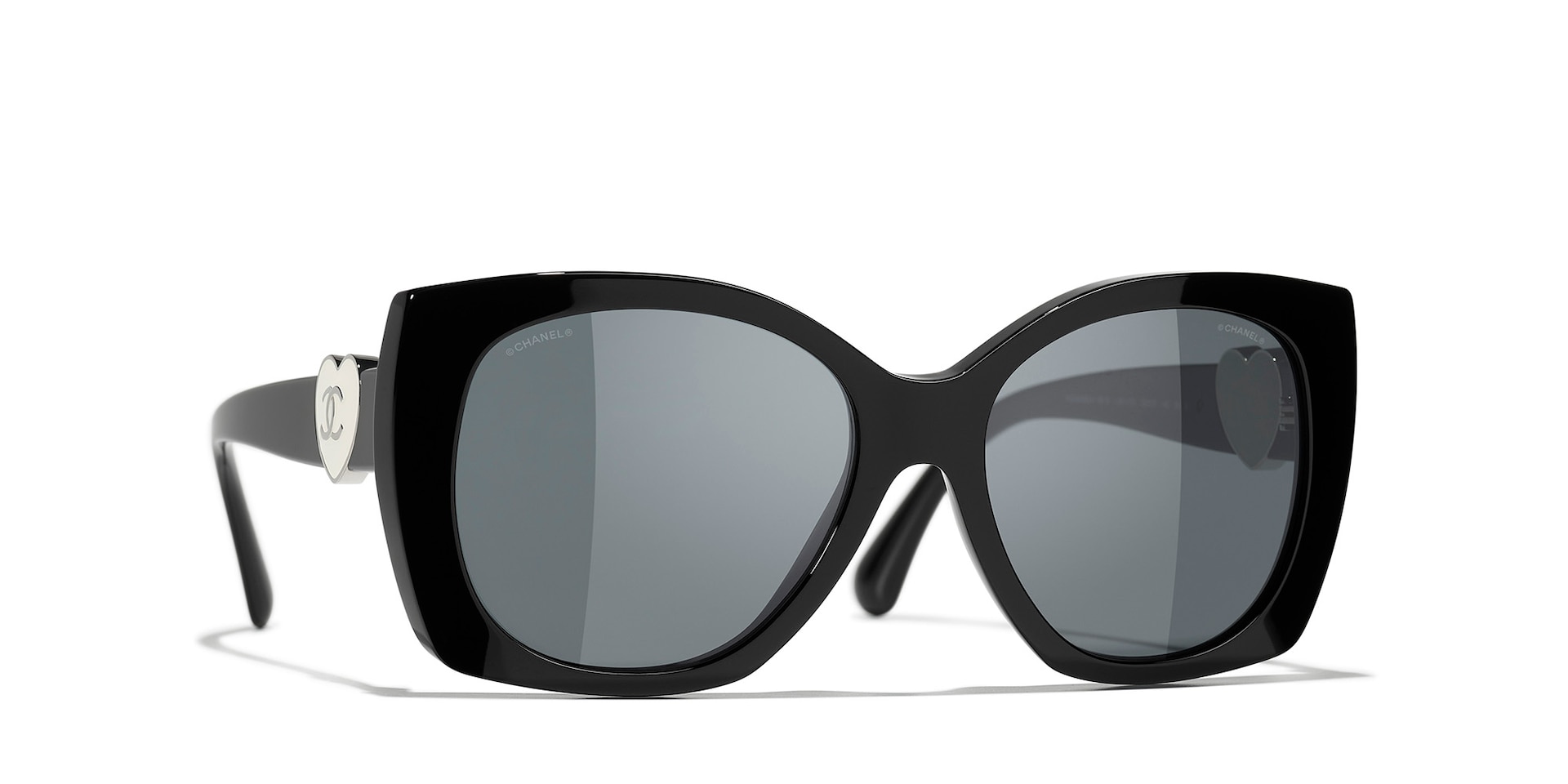 Chanel Femme Sunglass Square Sunglasses CH5519 - Couleur du Monture Noir Couleur de Lentille Gris 480 €