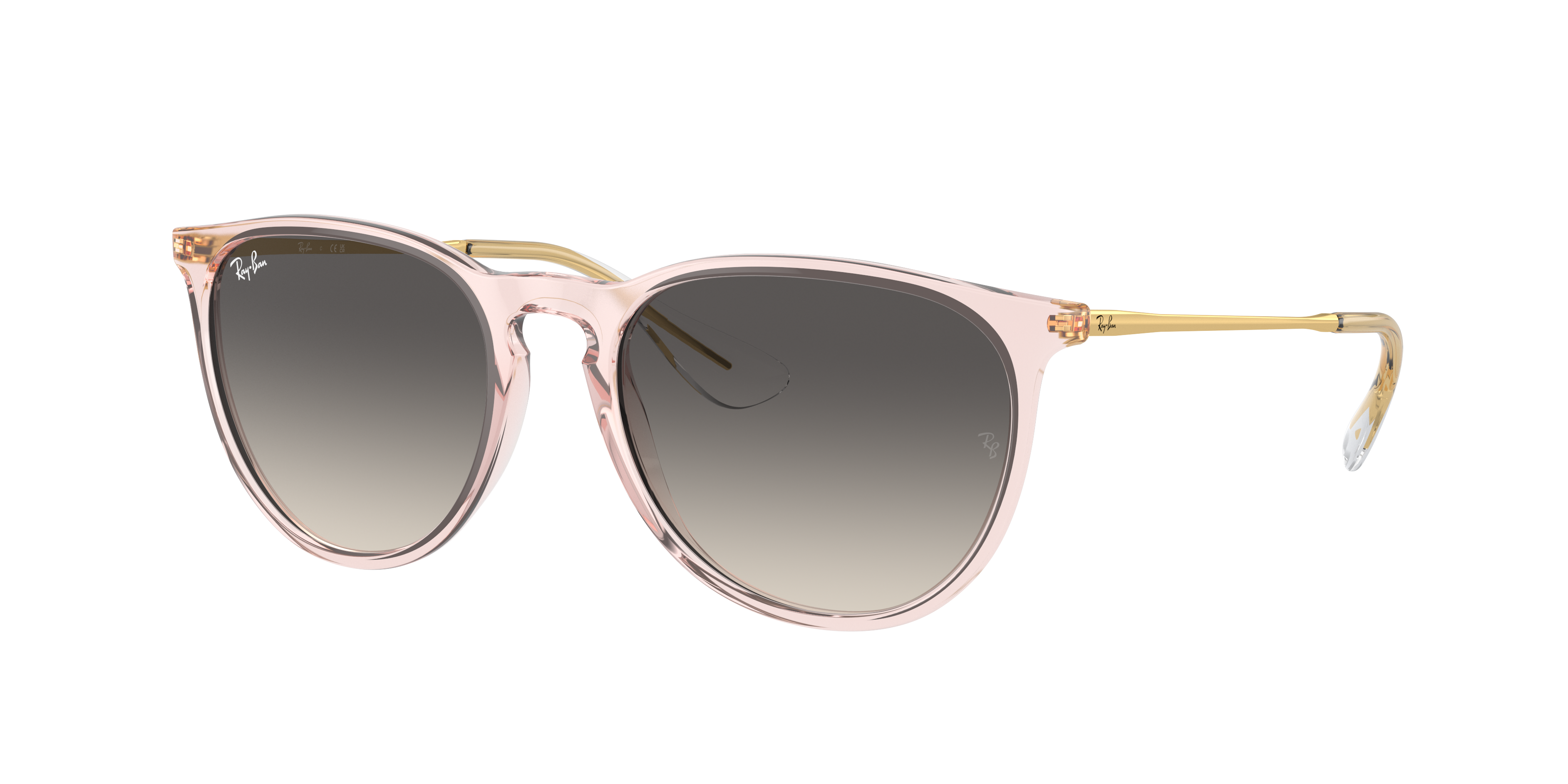 Ray-Ban Erika Classic M (54 - 18) with Grey lenses and Pink frame