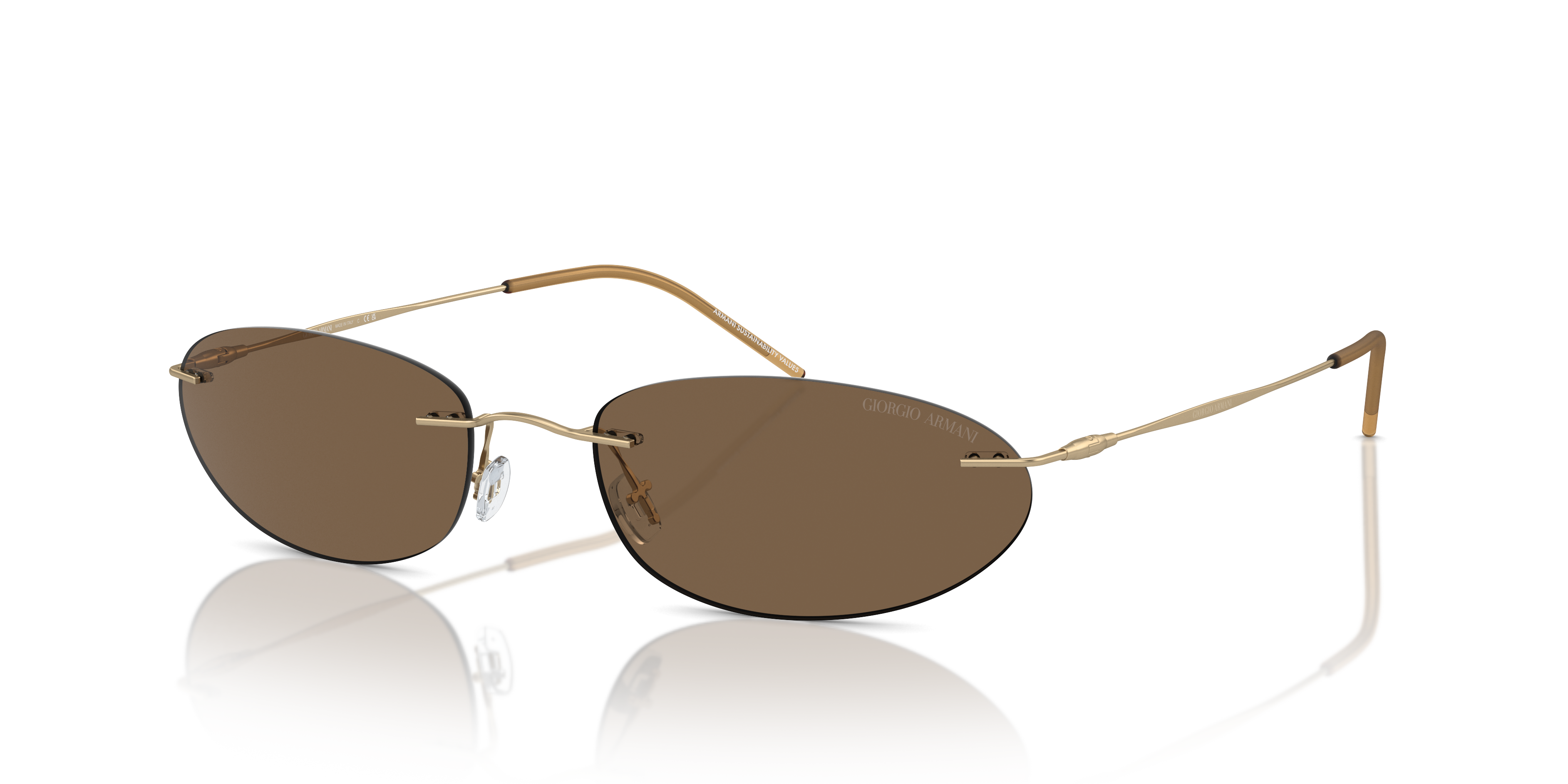 Giorgio Armani AR1508M L (58 - 19) with Brown lenses and Black
