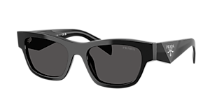 Prada PR C06S S (50 - 21) with Grey lenses and Black frame
