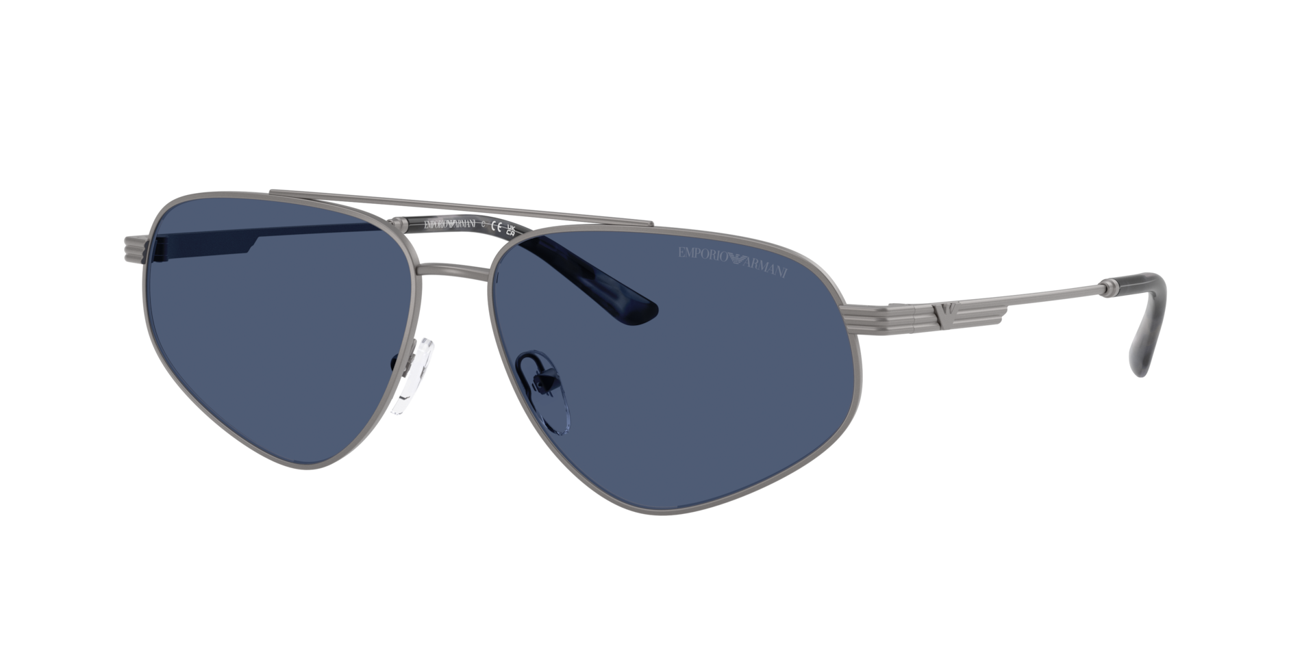Emporio Armani Man Sunglass EA2156 -  Frame color: Matte Gunmetal, Lens color: Dark Blue