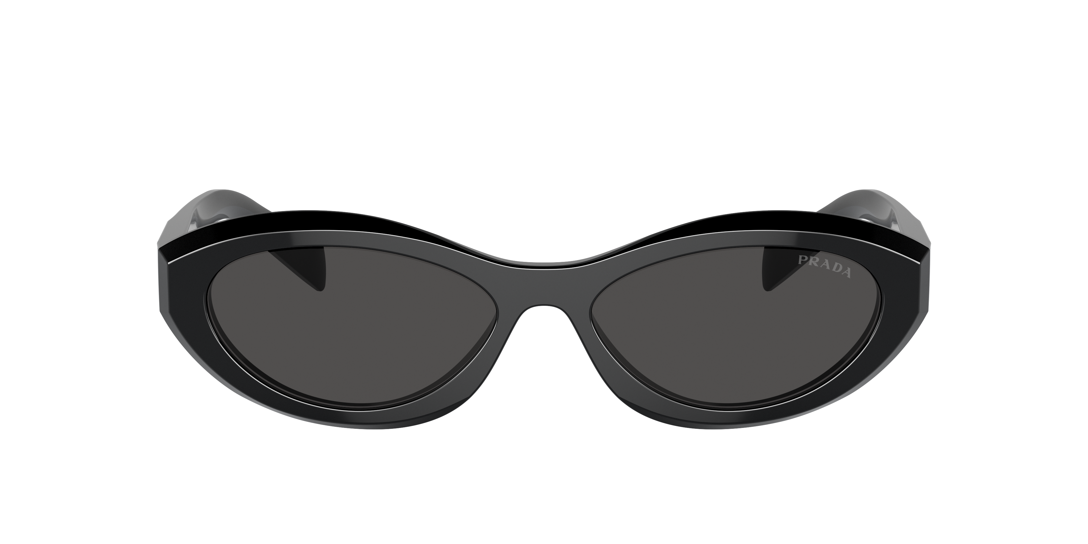 Prada PR 26ZSF L (56 - 15) with Grey lenses and Black frame