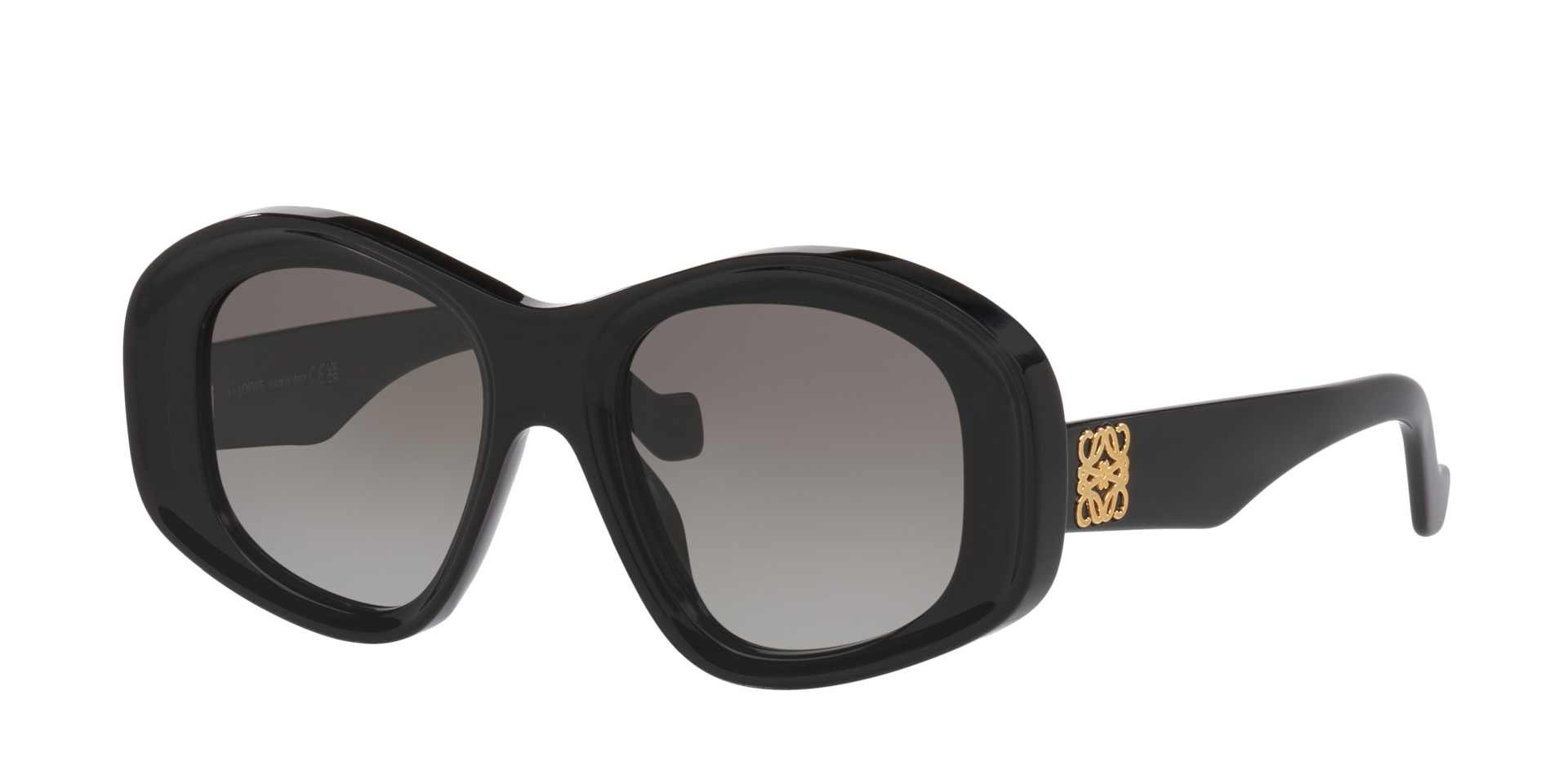 Loewe Femme Sunglass Anagram Lw40181I - Couleur du Monture Noir Couleur de Lentille Dgrad Gris 350 €