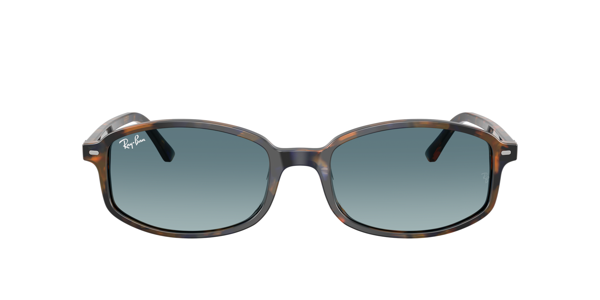 バ*ー様 NEIGHBORHOOD COLOR FRAME SUNGLASSES Ray-Ban Sam L (56 - 19) with Blue lenses and Tortoise frame
