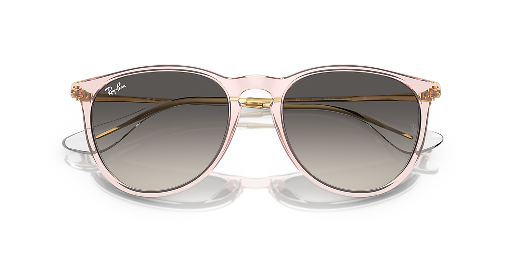 Ray-Ban Erika Classic M (54 - 18) with Grey lenses and Pink frame