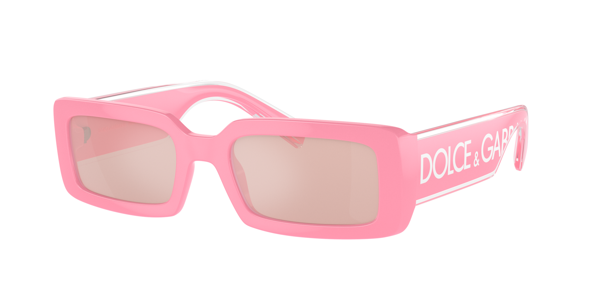 Dolce&Gabbana Frau Sunglass DG6187 - Rahmenfarbe: Rosa, Linsenfarbe: Light Pink Mirror Silver