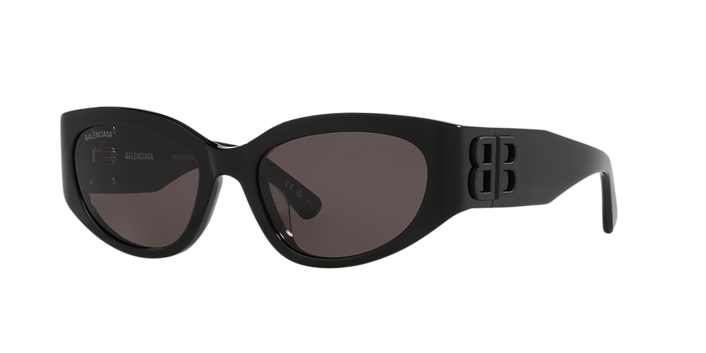 Balenciaga BB0324SK L (55 - 19) with Grey lenses and Black frame