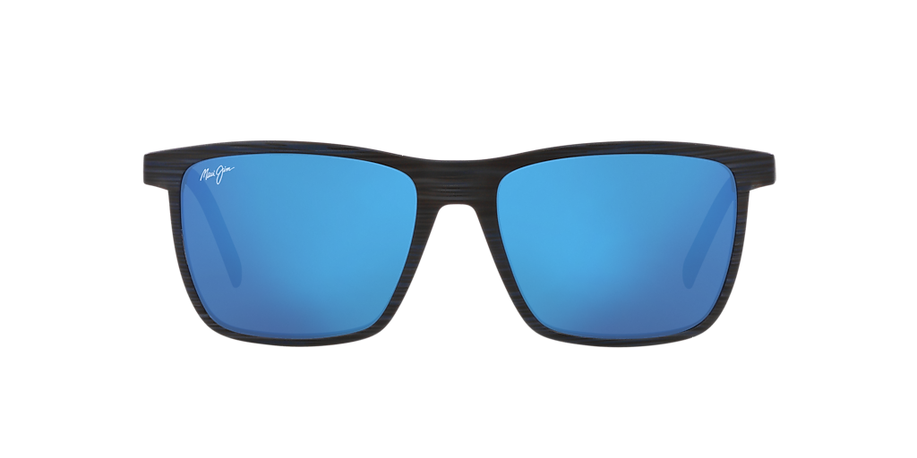 Maui Jim Black Frame Sunglasses with Blue Mirror Lenses Maui Jim 815 Southern Cross – sunglasssafari main image 4