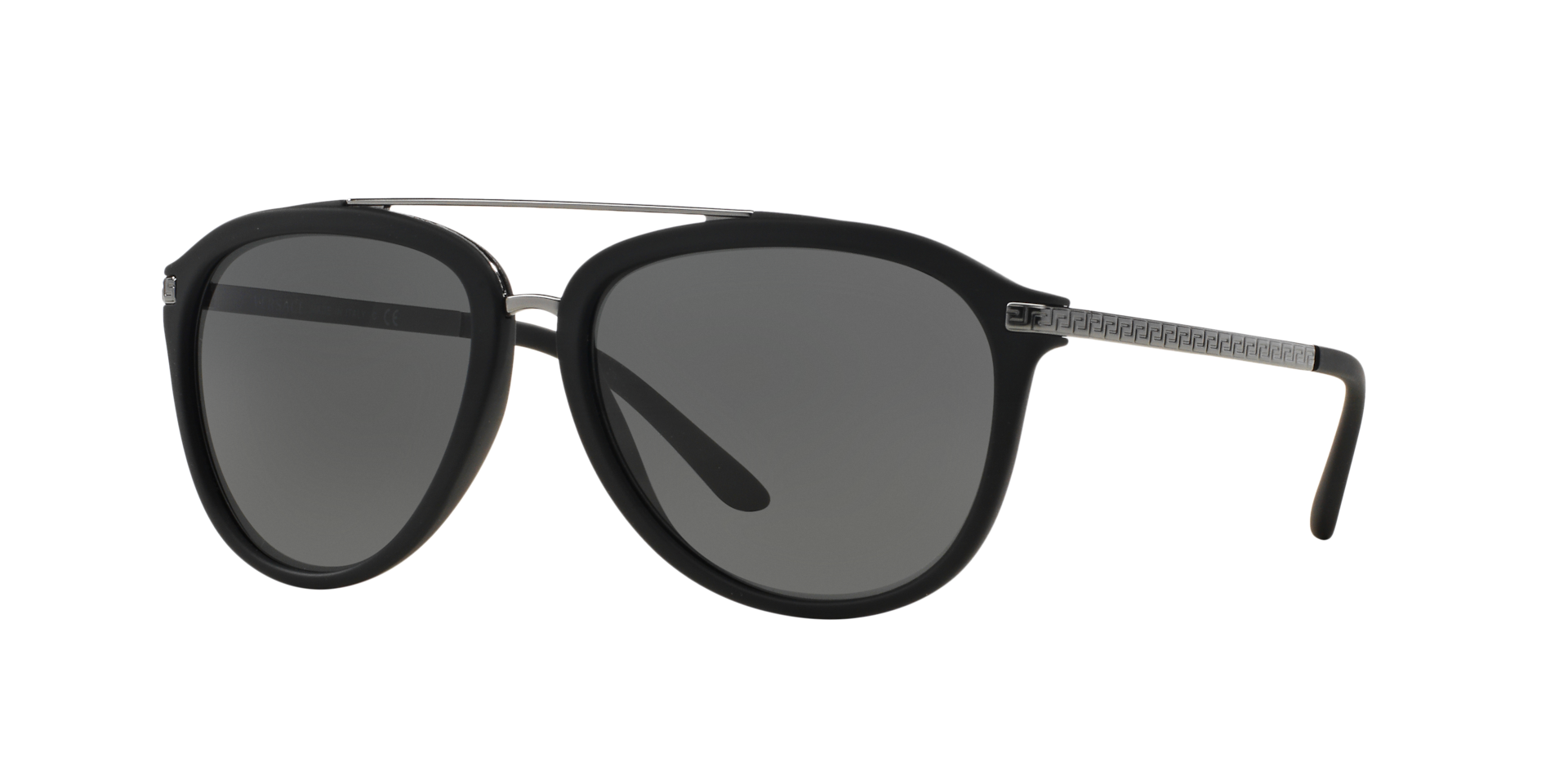Versace Man Sunglass VE4299 -  Frame color: Black Rubber, Lens color: Dark Grey