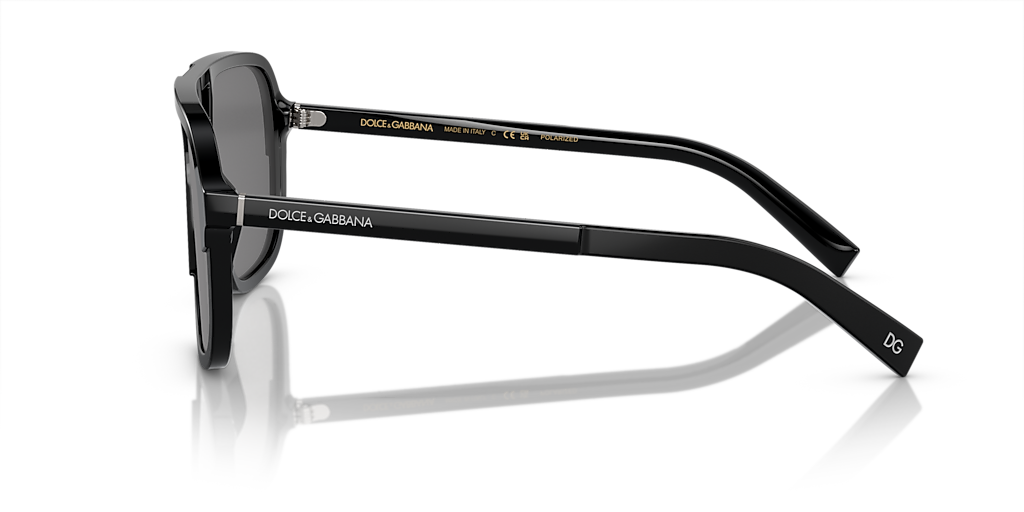 Dolce&Gabbana DG4354 XL (61 - 15) with Grey lenses and Black frame