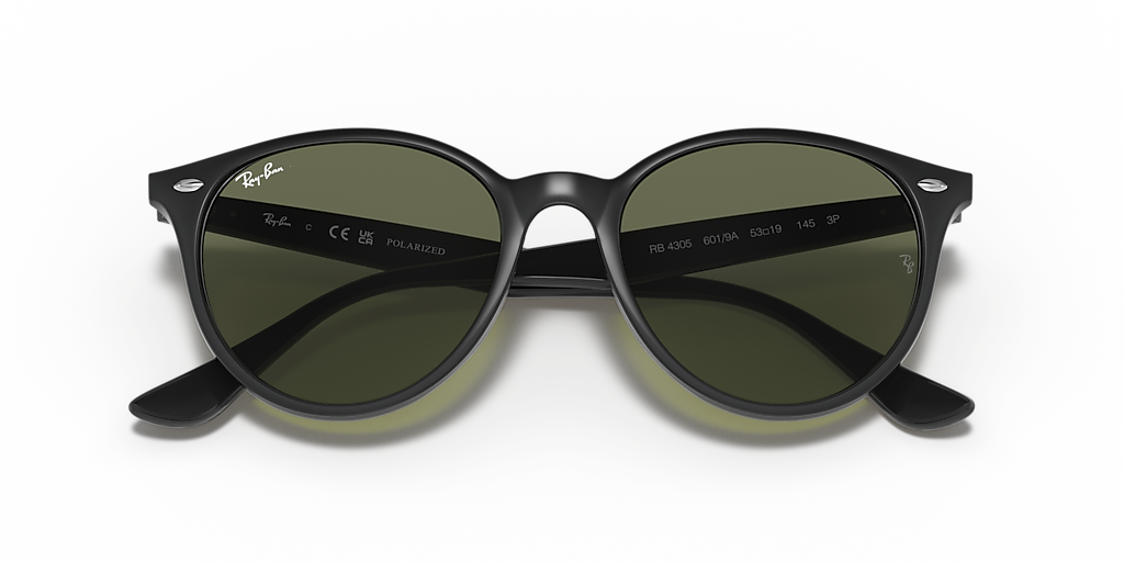 Ray-Ban RB4305 M (53 - 19) with Green lenses and Black frame