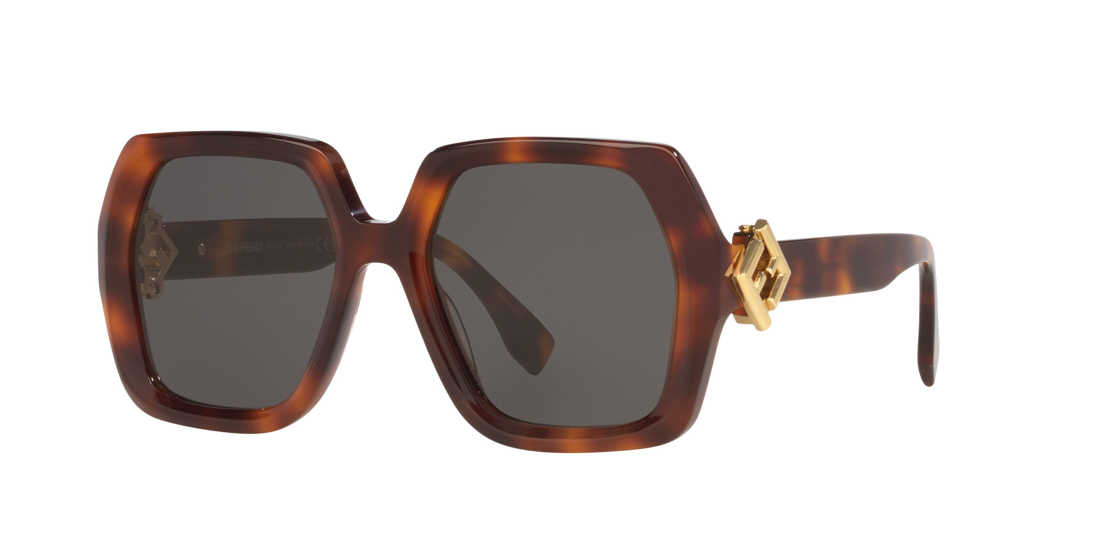 Fendi Fe40139I S (53 - 19) with Grey lenses and Tortoise frame