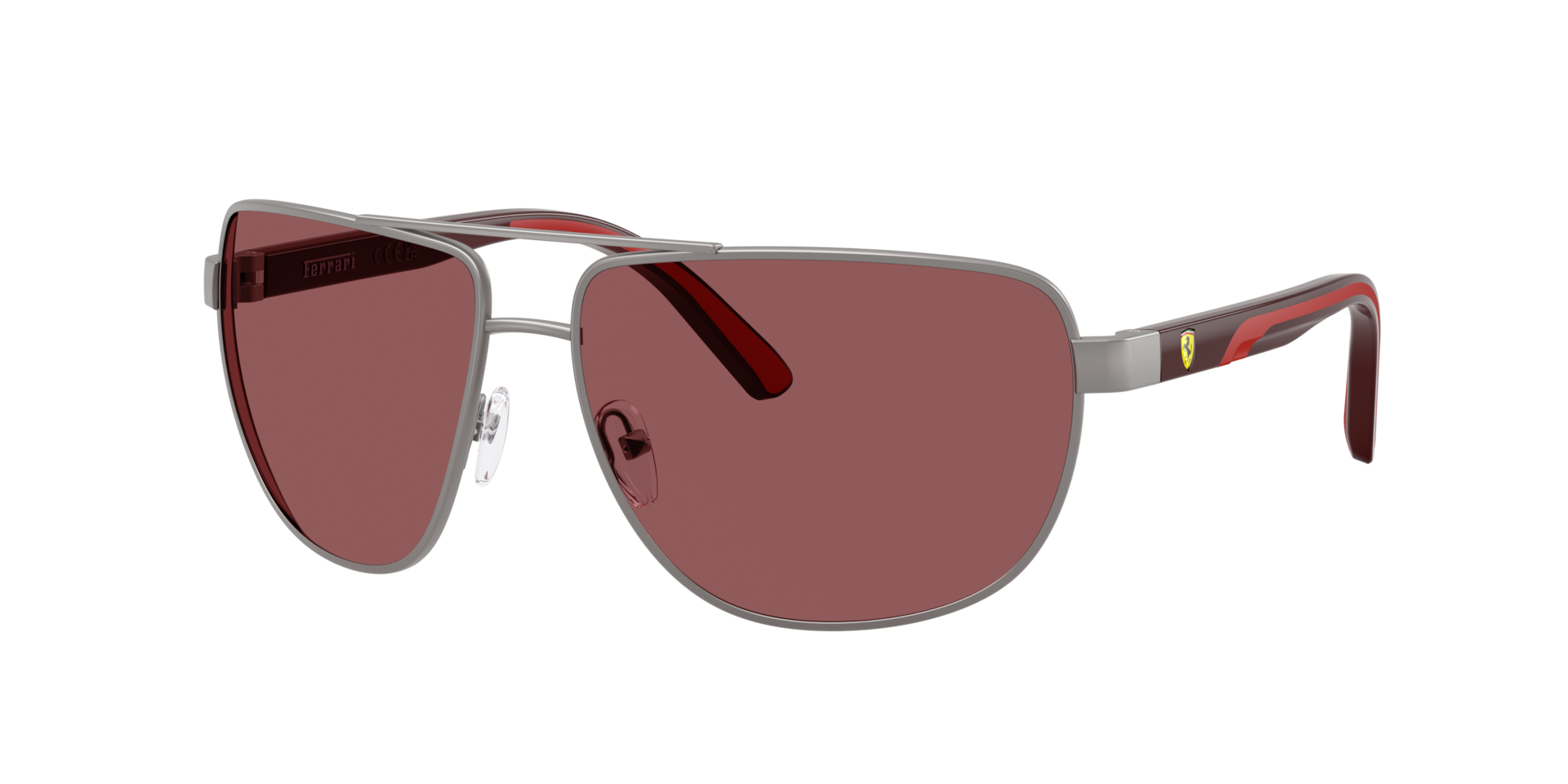 Ferrari Scuderia Grey/Red Fz5007 115/1E Man Sunglasses Metal Pillow Normal - Image 2