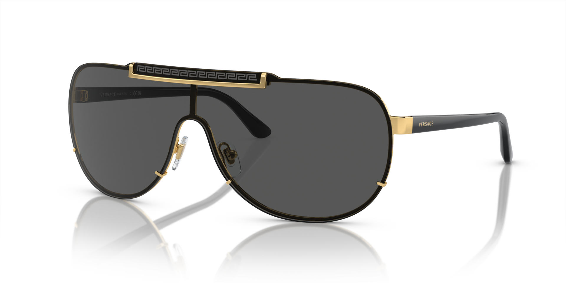 Versace VE2140 XL (0 - 140) with Grey lenses and Gold frame