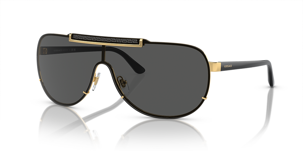 Versace VE2140 XL (0 - 140) with Grey lenses and Gold frame