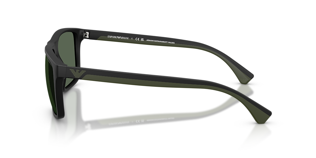 Emporio Armani EA4033 L (56 - 17) with Green lenses and Black