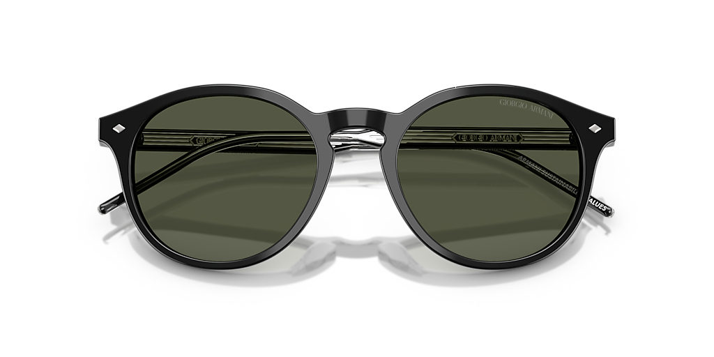 Giorgio Armani AR8211 M (52 - 20) com Lentes Verde e Armação Preto
