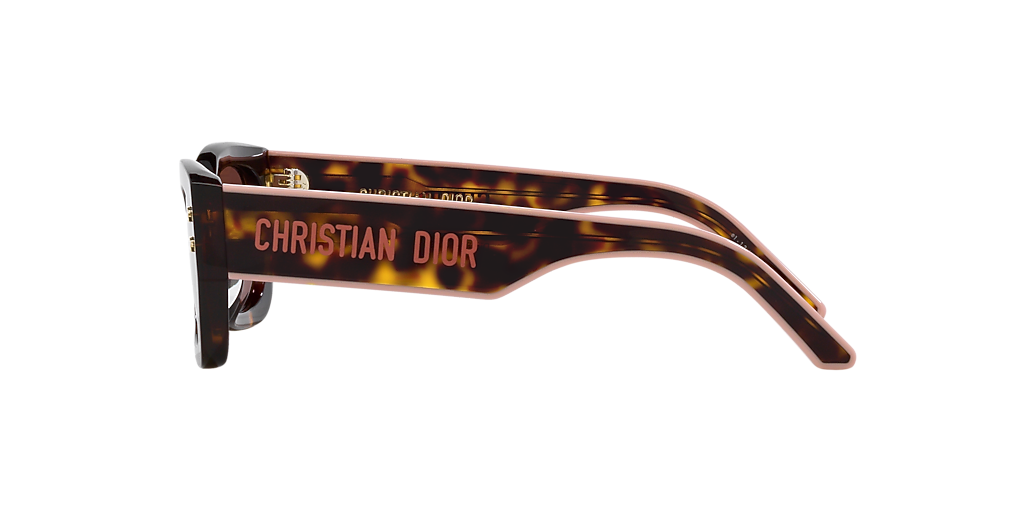 DIOR Diorpacific S2U XS (53 - 17) with Red lenses and Tortoise