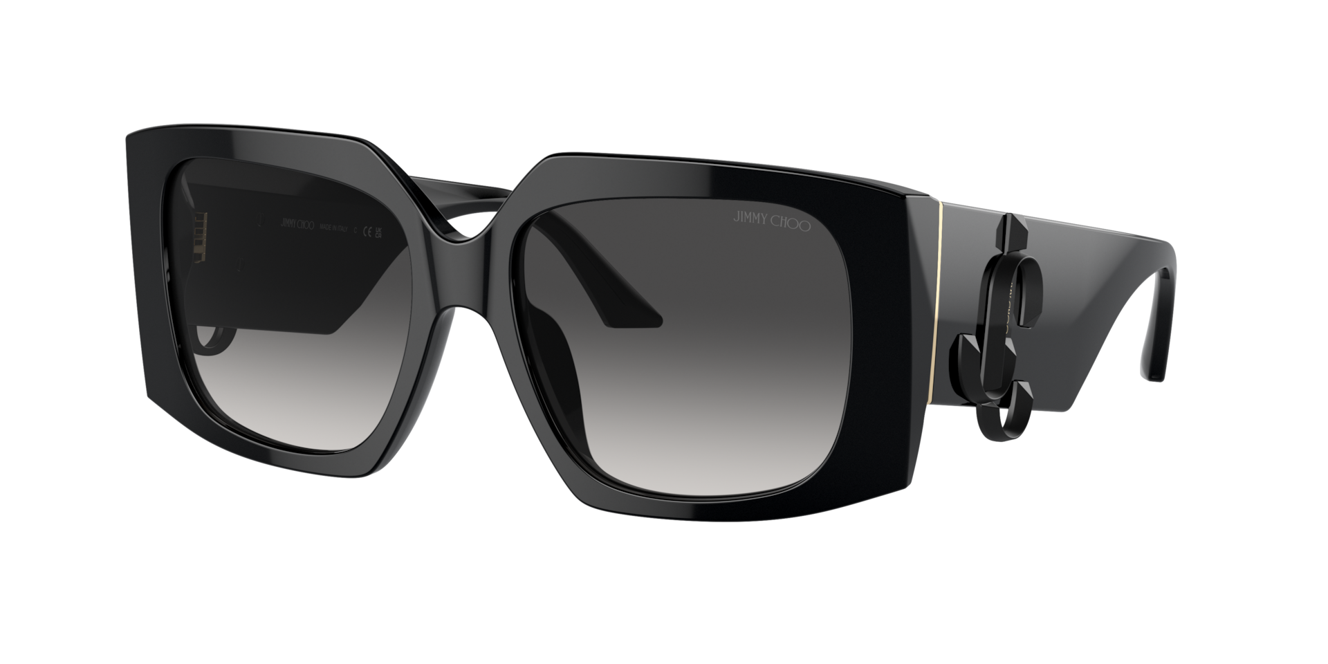 Jimmy Choo JC5006U M (55 - 17) with Grey lenses and Black frame