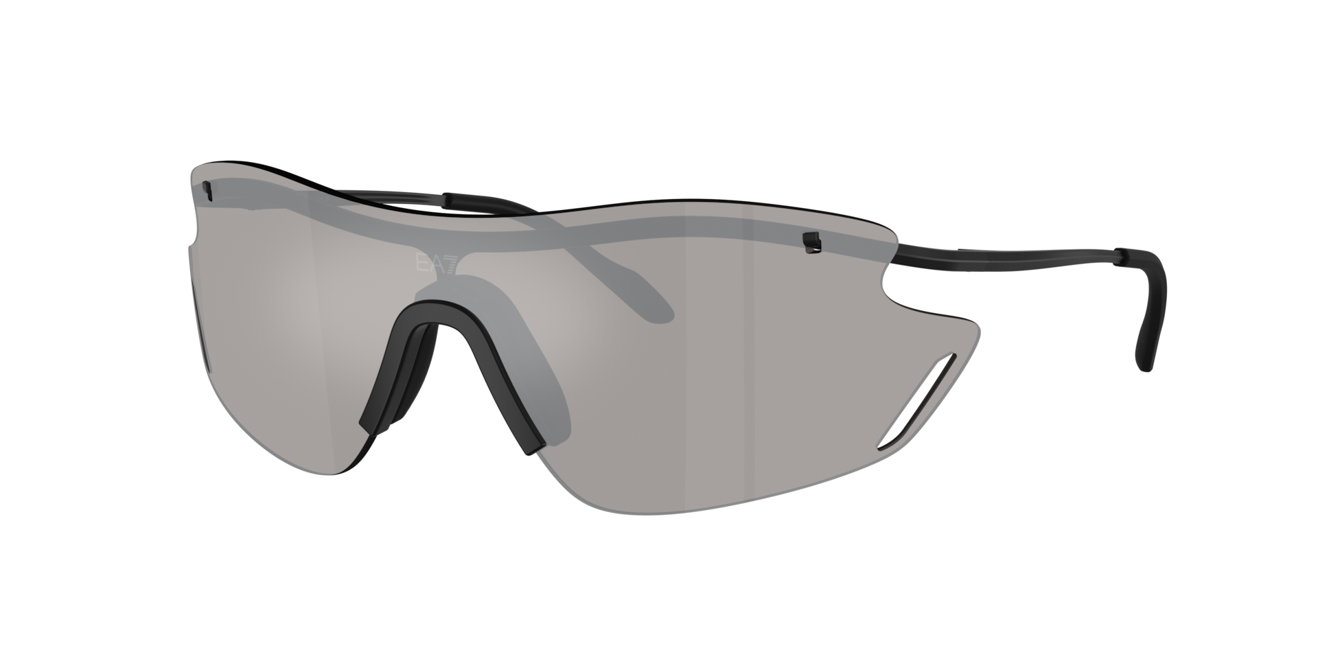 EA7 Man Sunglass Q72001 -  Frame color: Matte Black, Lens color: Light Grey Mirror Silver