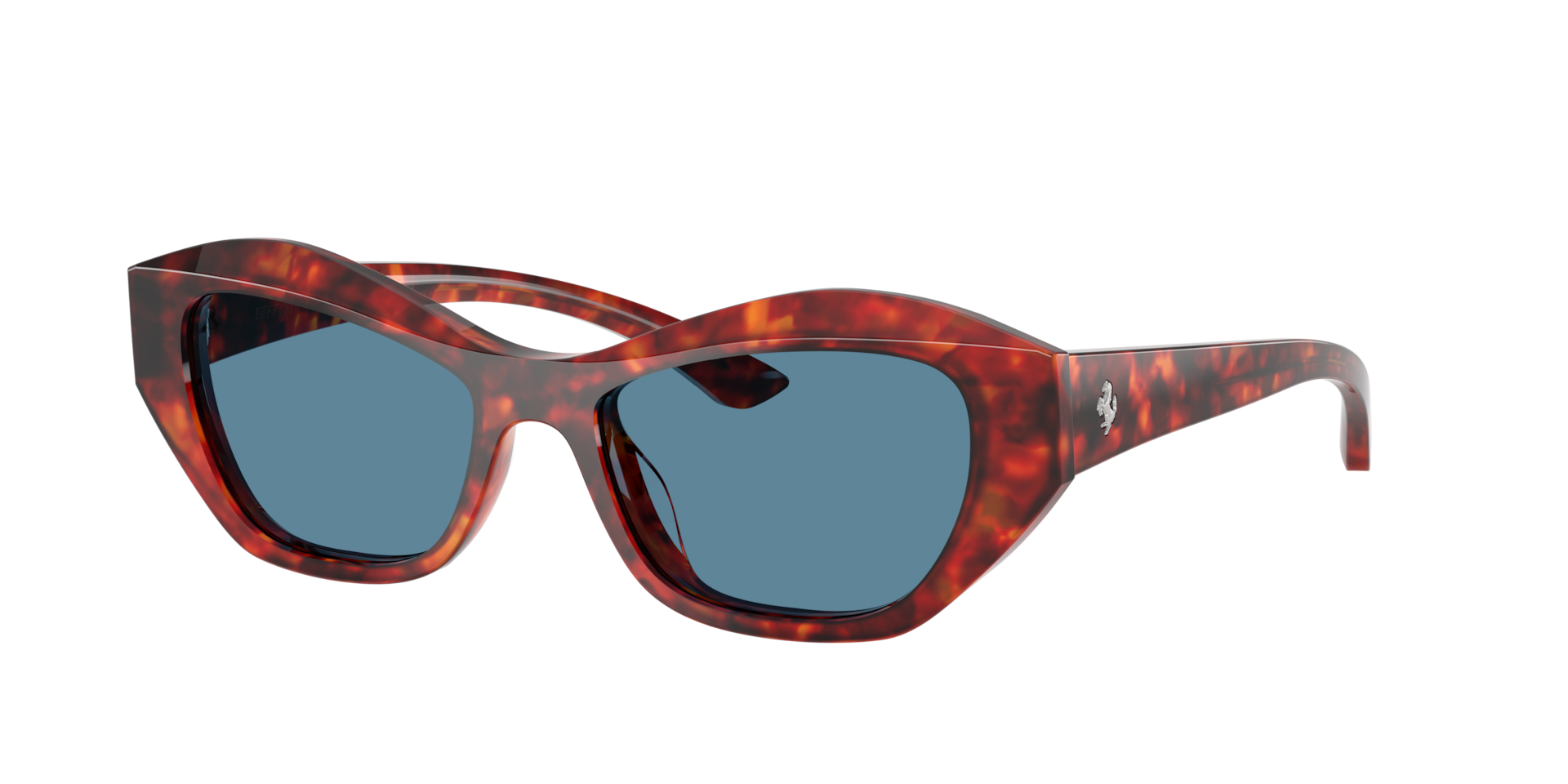 Ferrari Woman Sunglass FH2022U -  Frame color: Havana Red, Lens color: Polarized Blue