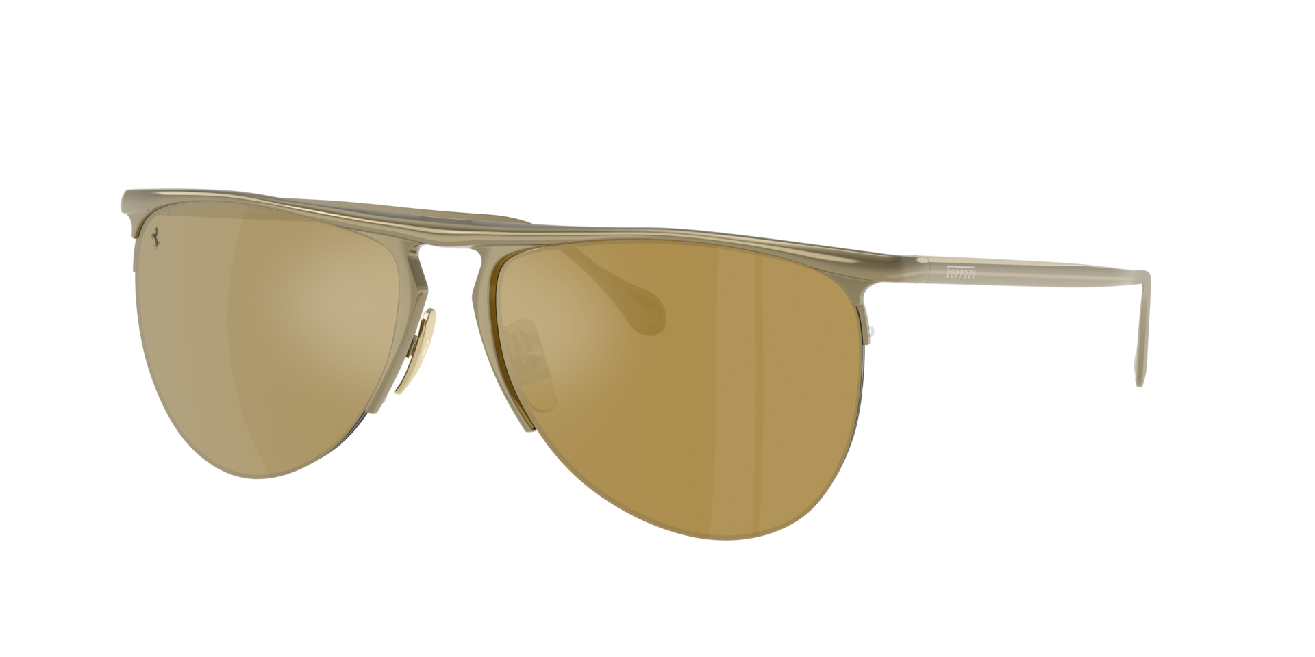 Ferrari Unisex Sunglass FH1016 - Couleur du Monture Or Couleur de Lentille Effet miroir Or 250 €