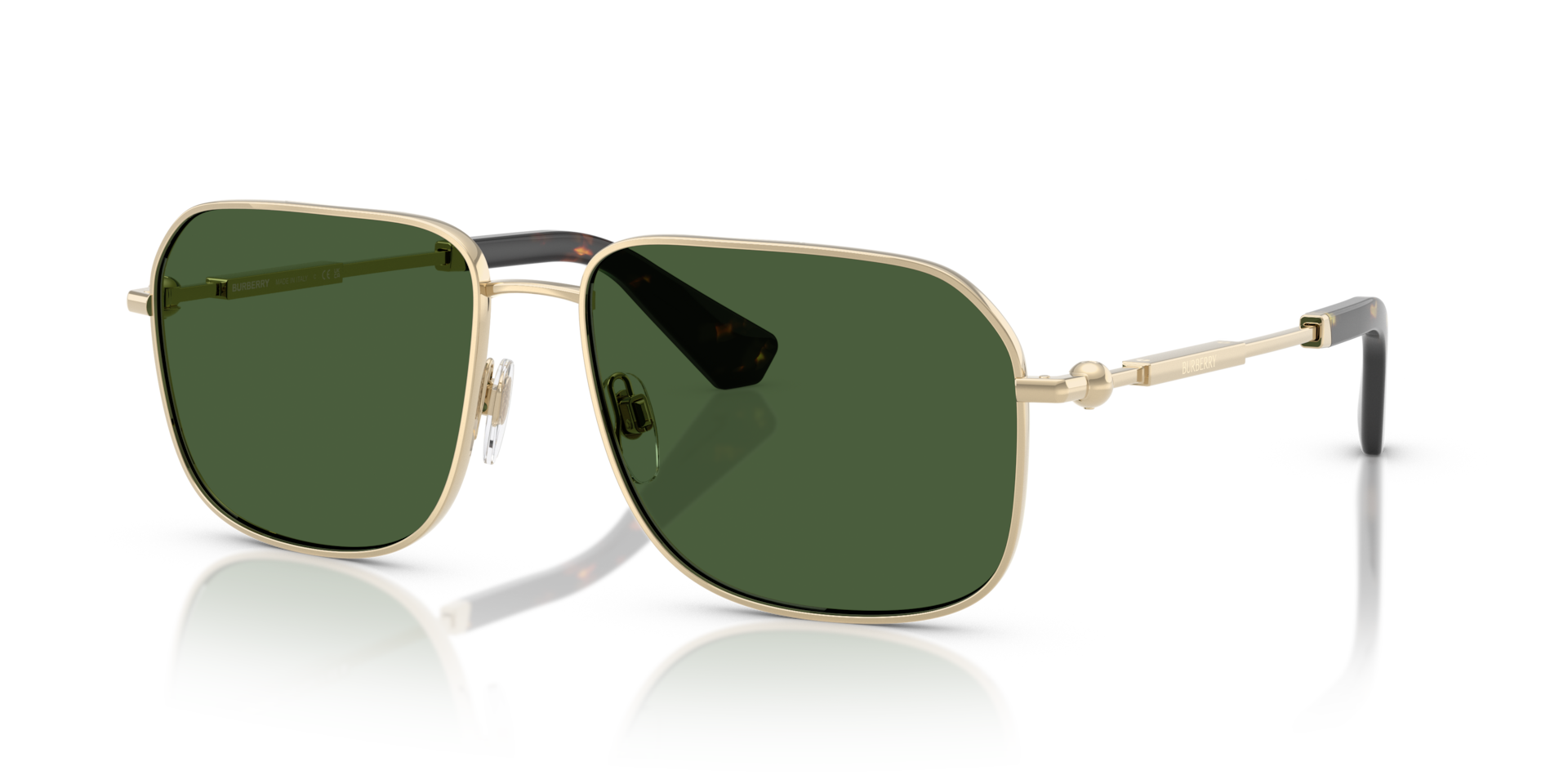 Burberry BE3159 XXL (59 - 16) with Green lenses and Gold frame