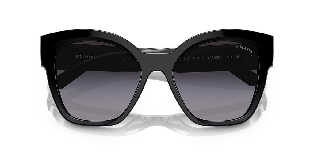 Prada PR 17ZS M (54 - 18) with Grey lenses and Black frame