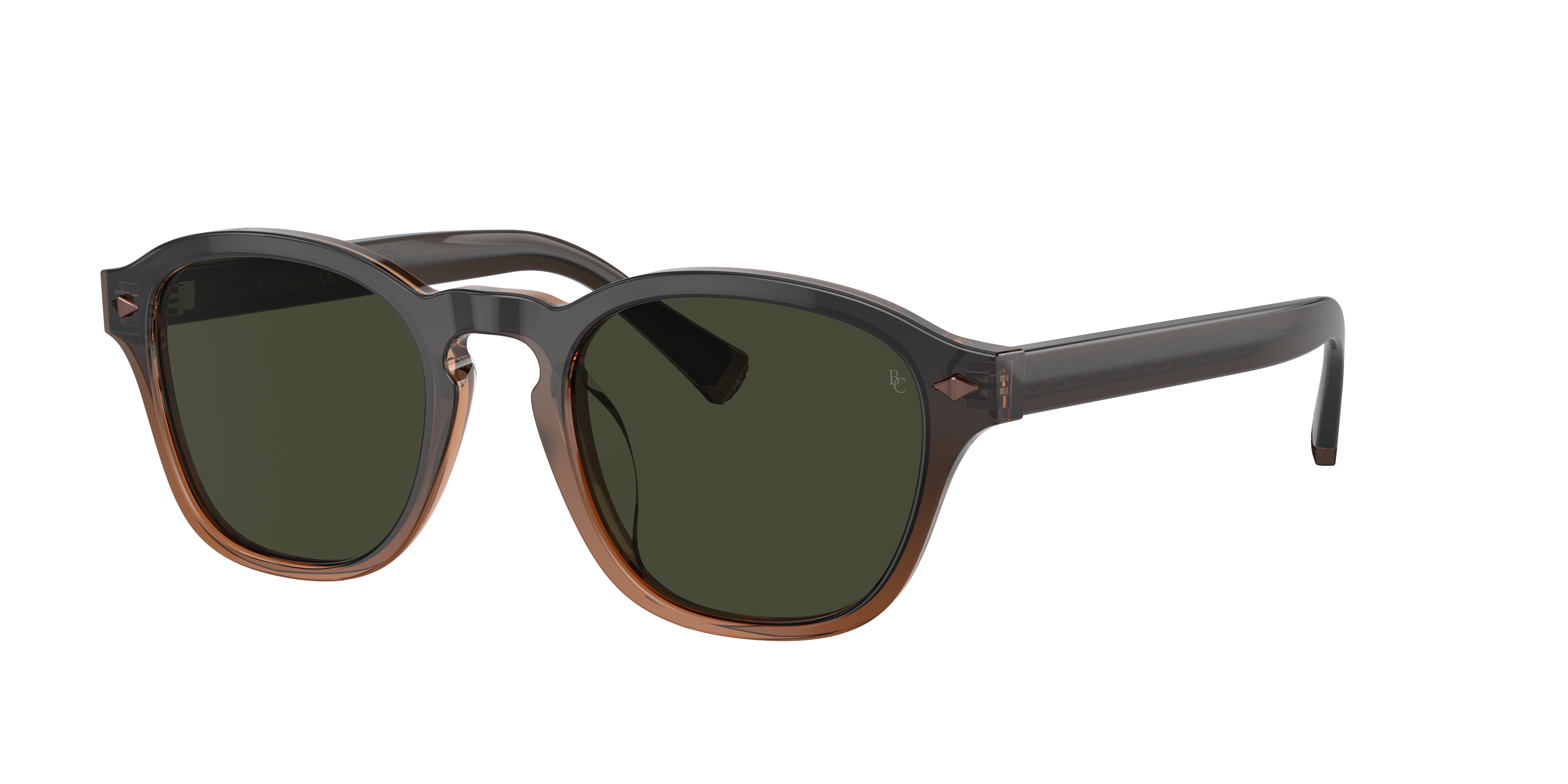 Brunello Cucinelli Unisex Sunglass BC4006S -  Frame color: Cognac Vintage, Lens color: Bosco