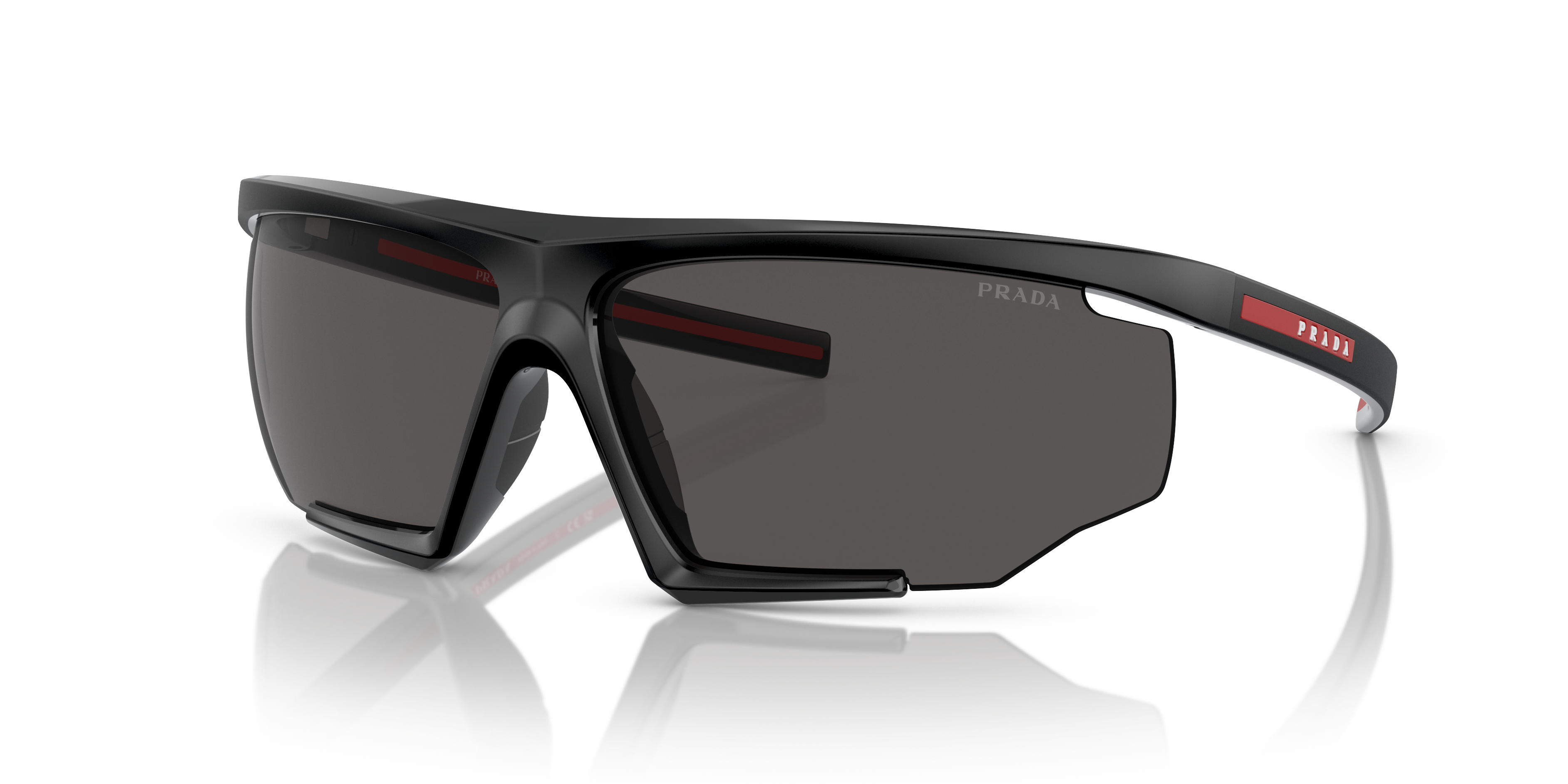 Prada Linea Rossa PS 07YS XXL (76 - 12) with Grey lenses and Black
