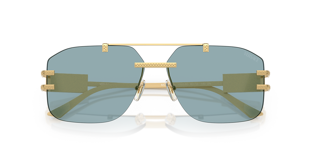 Versace VE2275 L (60 - 13) with Blue lenses and Gold frame