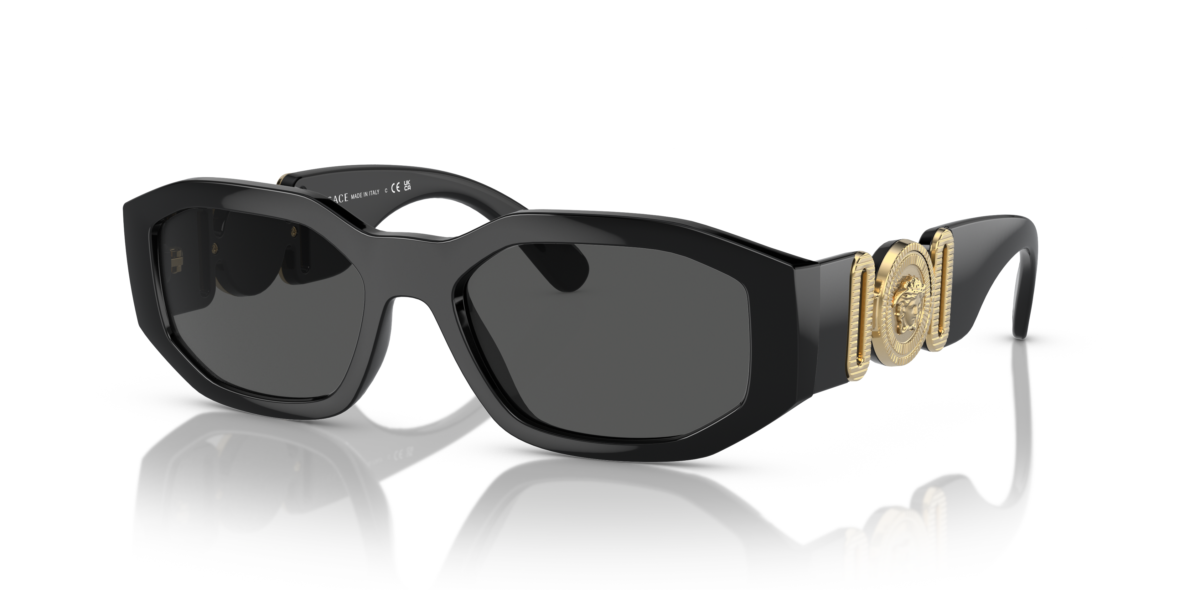 Versace Biggie M (53 - 18) with Grey lenses and Black frame