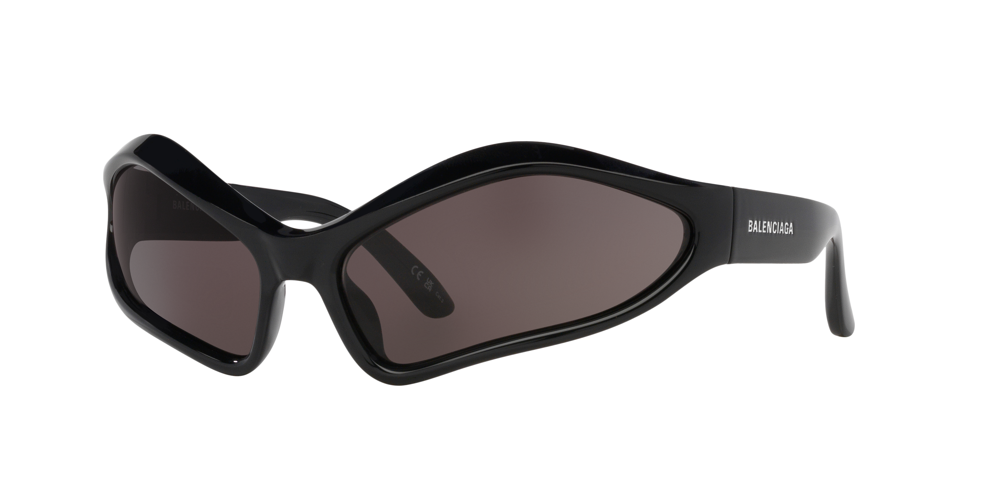 Balenciaga BB0314S XXL (77 - 18) with Grey lenses and Black frame