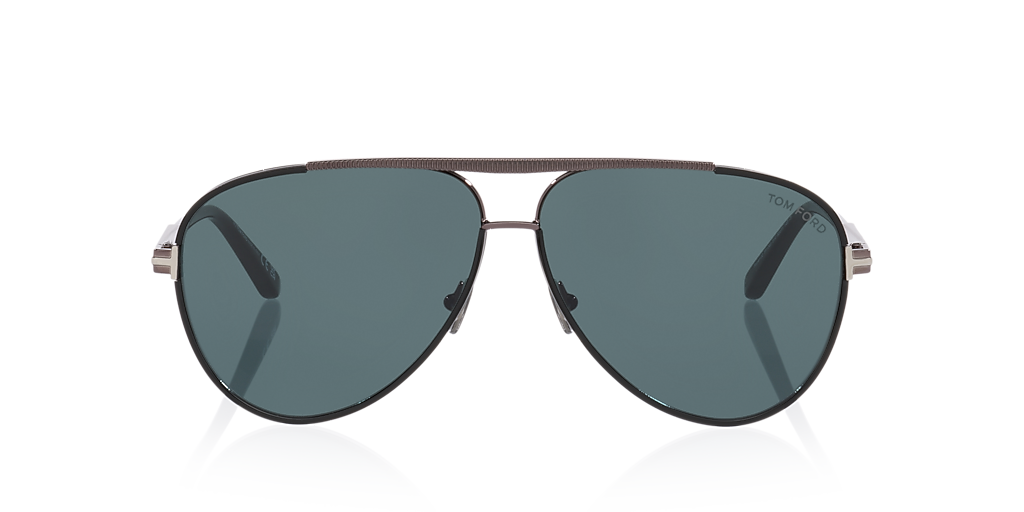 Tom Ford Rupert-02 XXL (63 - 11) with Blue lenses and Black frame