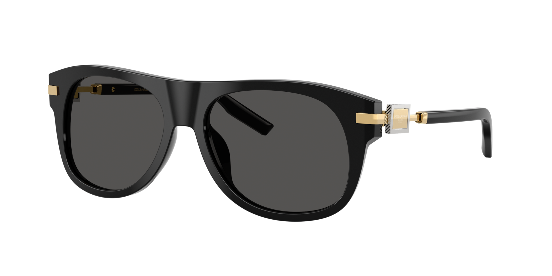 Dolce&Gabbana Mann Sunglass DG4546 - Rahmenfarbe: Schwarz, Linsenfarbe: Dunkelgrau