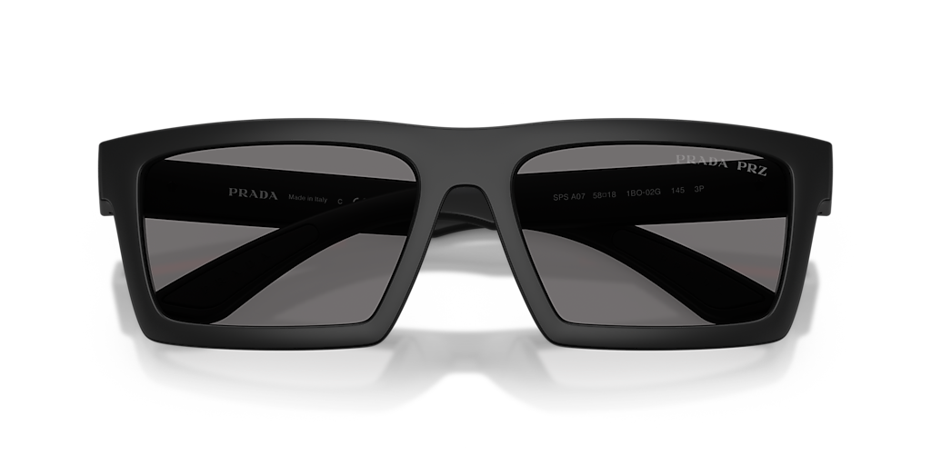 Prada Linea Rossa PS A07S XXL (58 - 18) with Grey lenses and Black