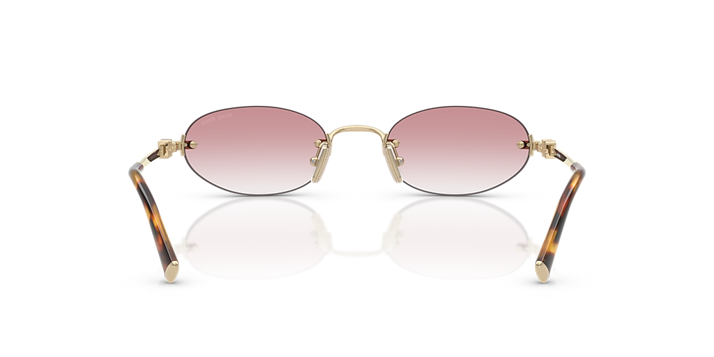 Miu Miu MU A54S S (51 - 20) with Pink lenses and Gold frame  display picture 2