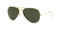 Ray-Ban Aviator Large Metal II XXL (62 - 14) with Green lenses and