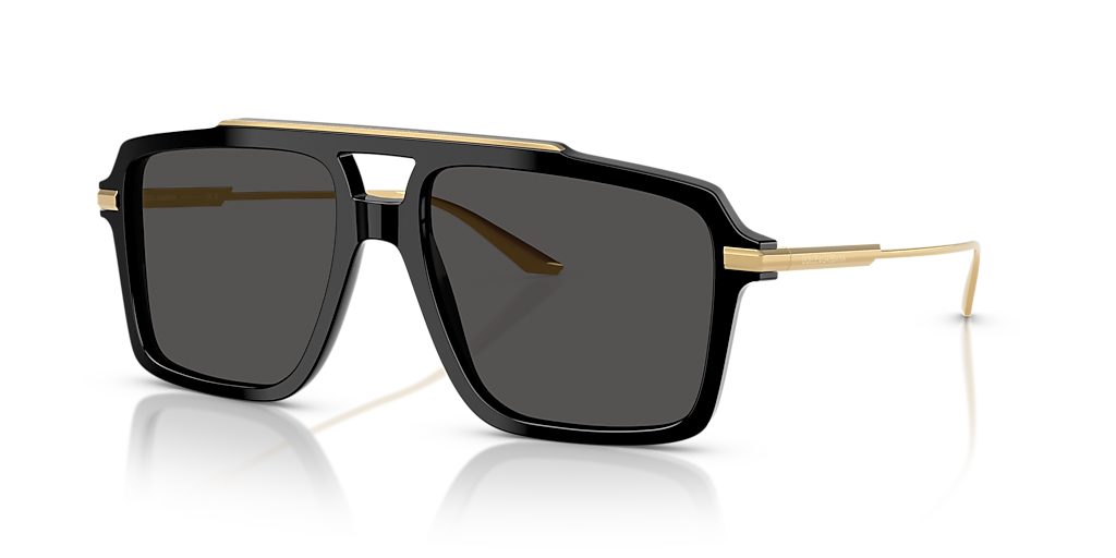 Dolce & Gabbana サングラス Dolce&Gabbana DG4477 XXL (56 - 17) with Grey lenses and Black
