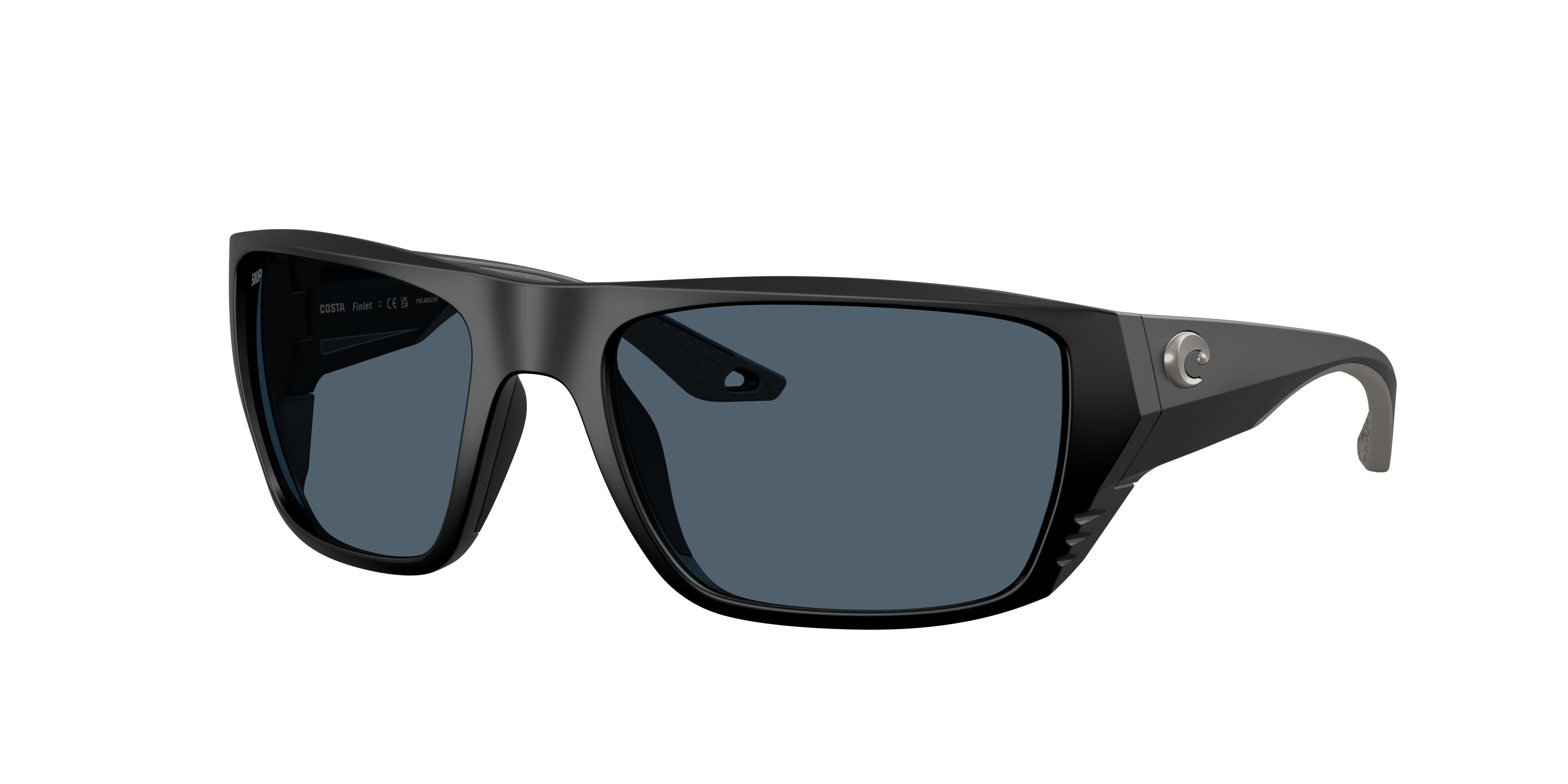 Costa Man Sunglass Finlet -  Frame color: Matte Black, Lens color: Gray