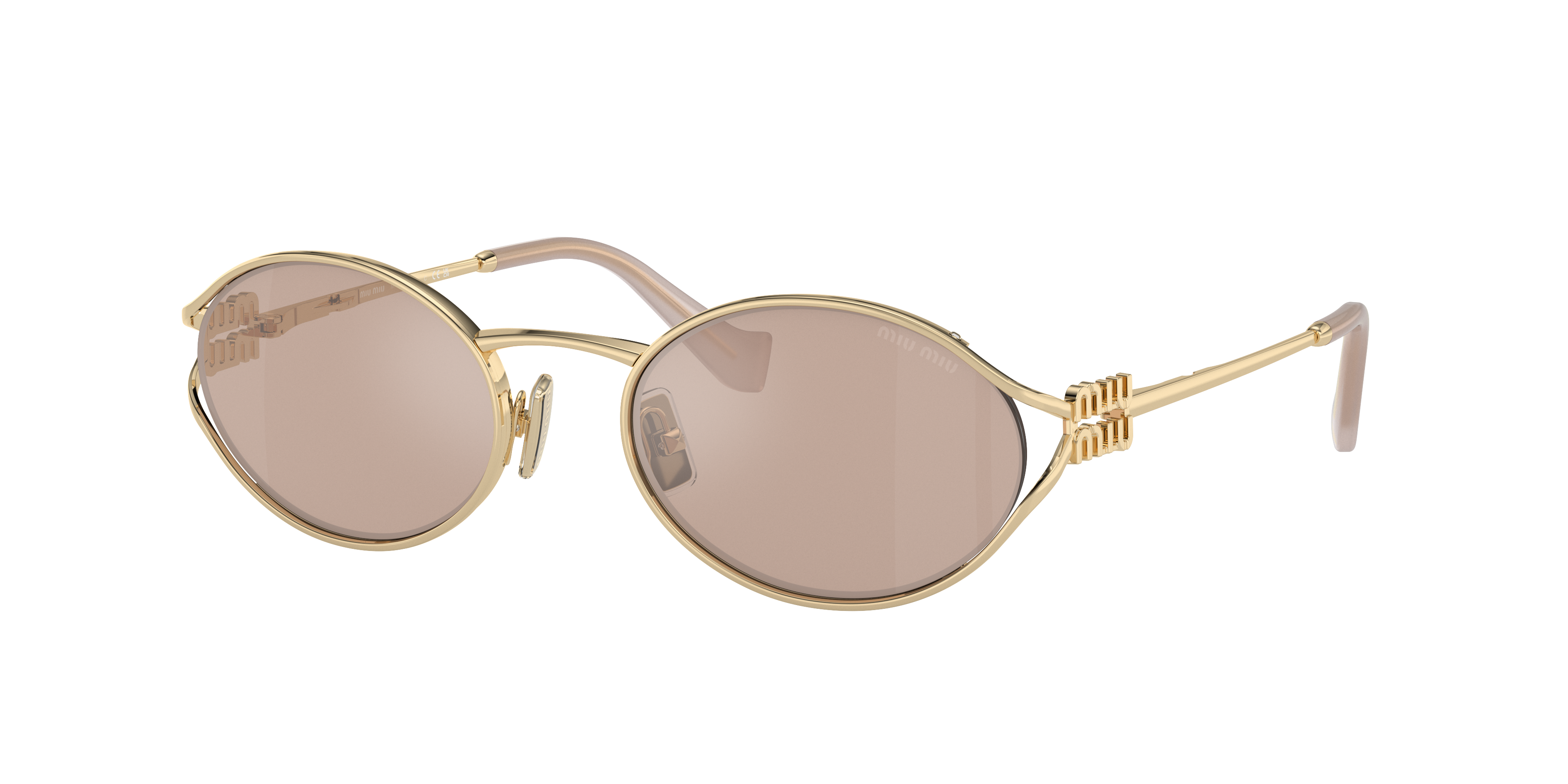 Miu Miu MU 52YS L (54 - 21) with Pink lenses and Gold frame