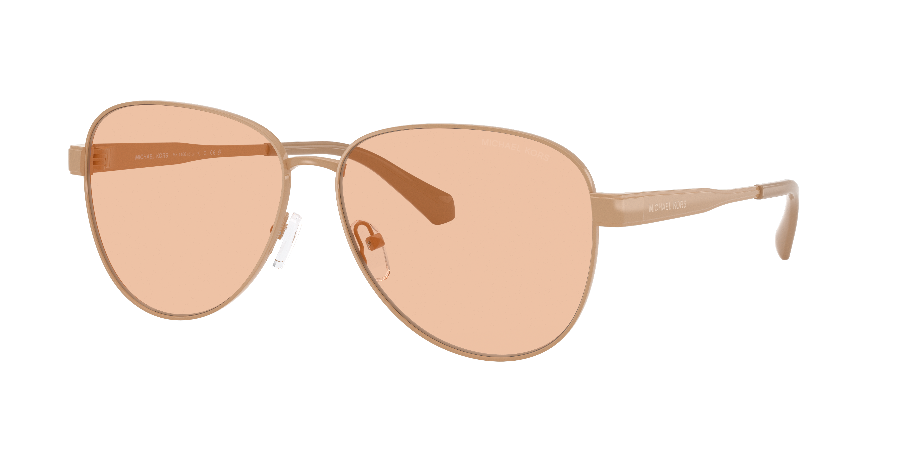 Michael Kors Woman Sunglass MK1160 Biarritz -  Frame color: Camel, Lens color: Camel Solid