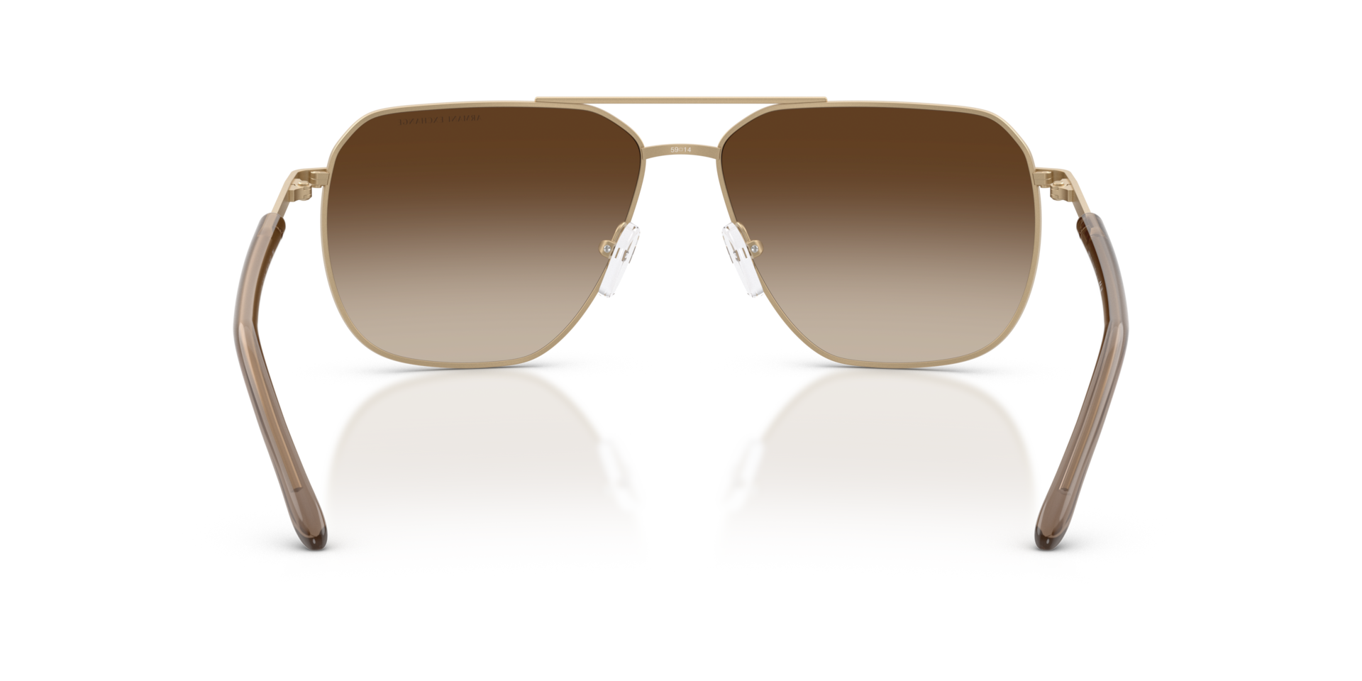 Armani Exchange AX2057S L (59 - 14) with Brown lenses and Black