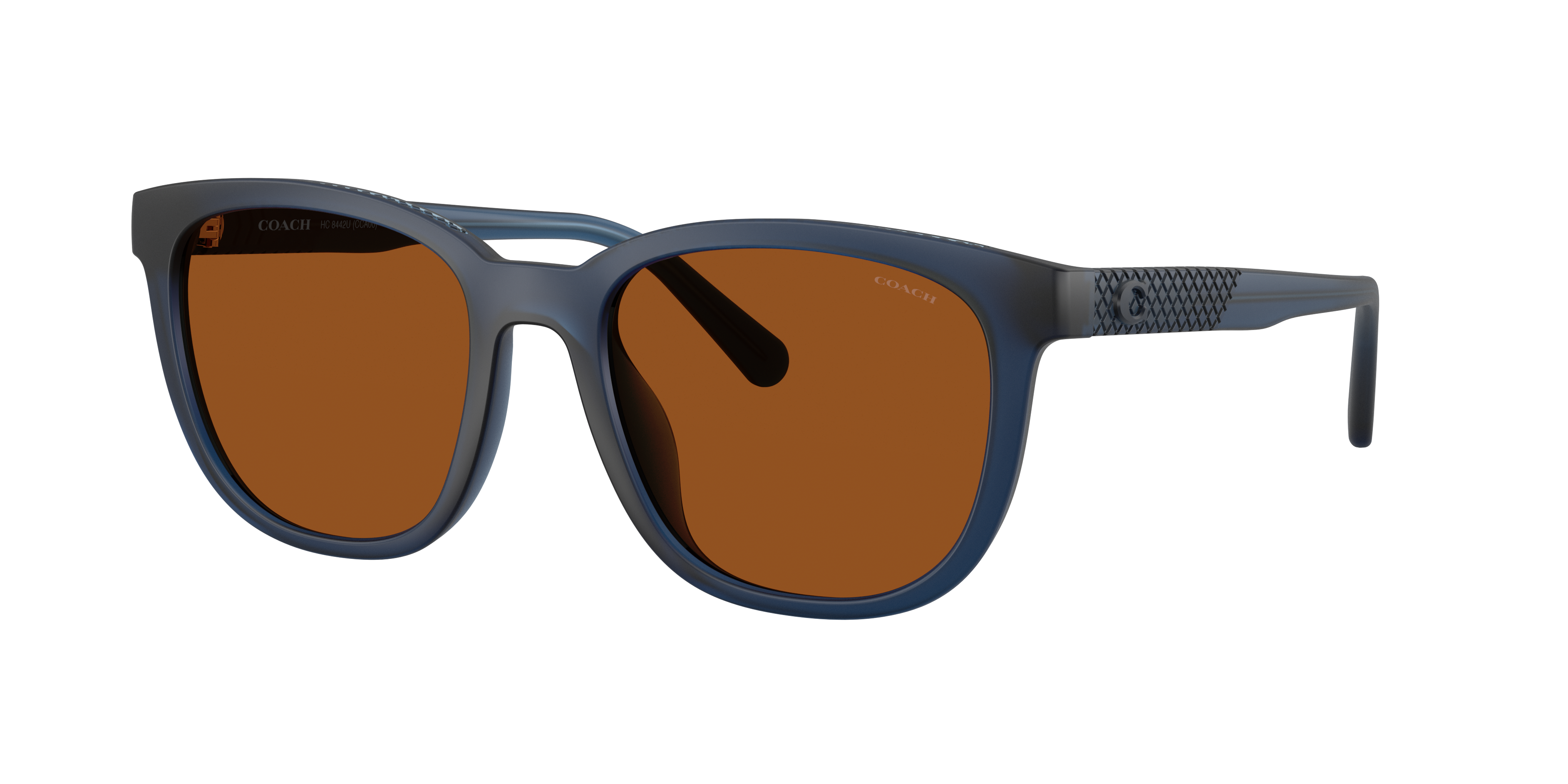 Coach Man Sunglass CCA00 -  Frame color: Deep Blue, Lens color: Amber Solid